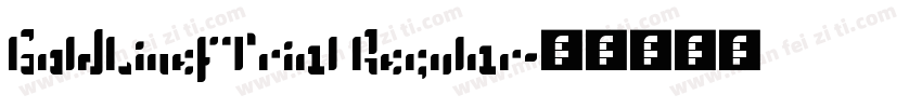 GoldLinesTrial Regular字体转换